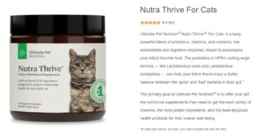 nutra thrive for cats